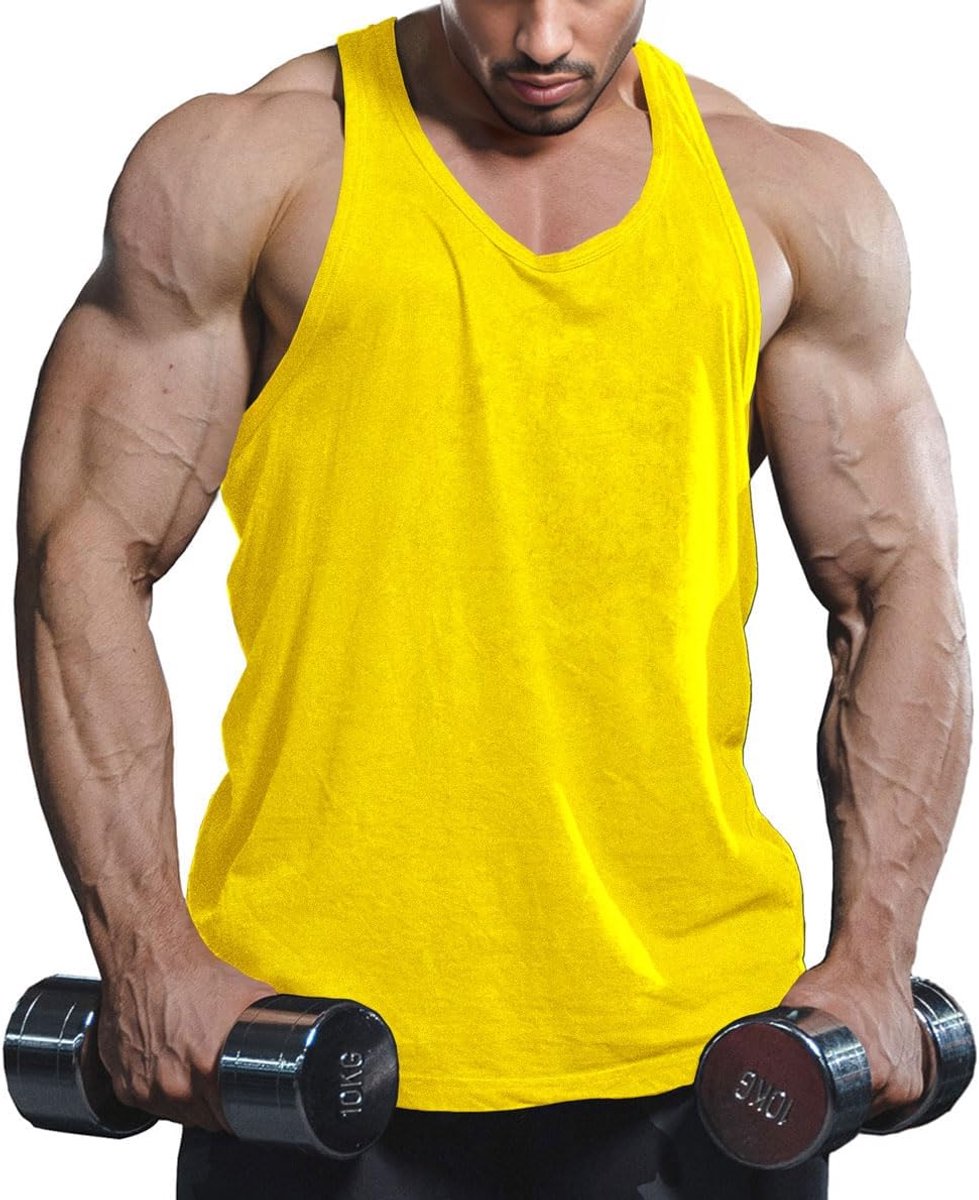 Sportstringer voor heren, tanktop, bodybuilding, workout tank tops voor de sportschool, dagelijkse training, casual T-shirts, sneldrogend