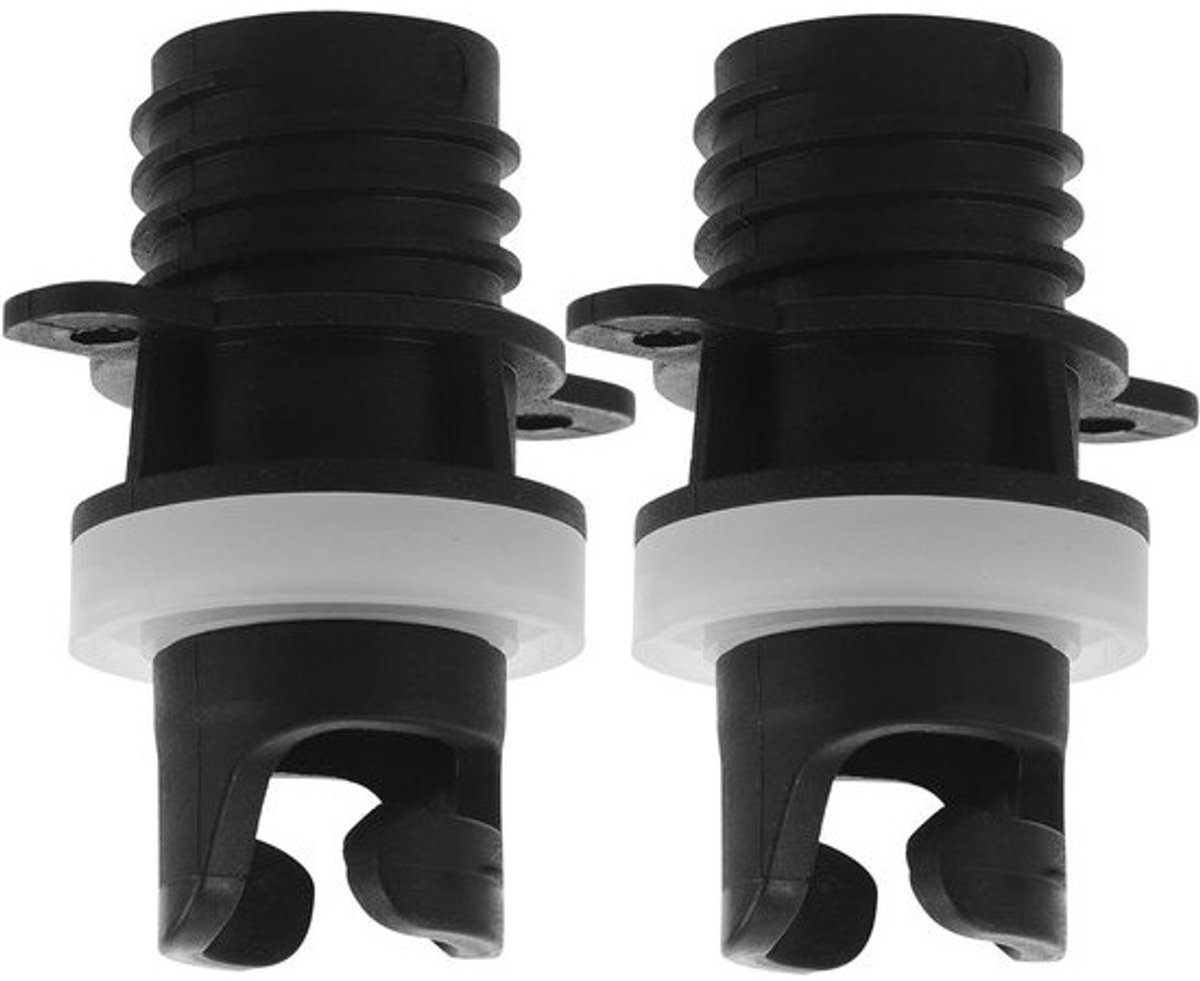 Ventiel Adapter - Pomp Converter - Opblaasboot Vullen - Lekvrij Ontwerp - 2 Stuks - Zwart