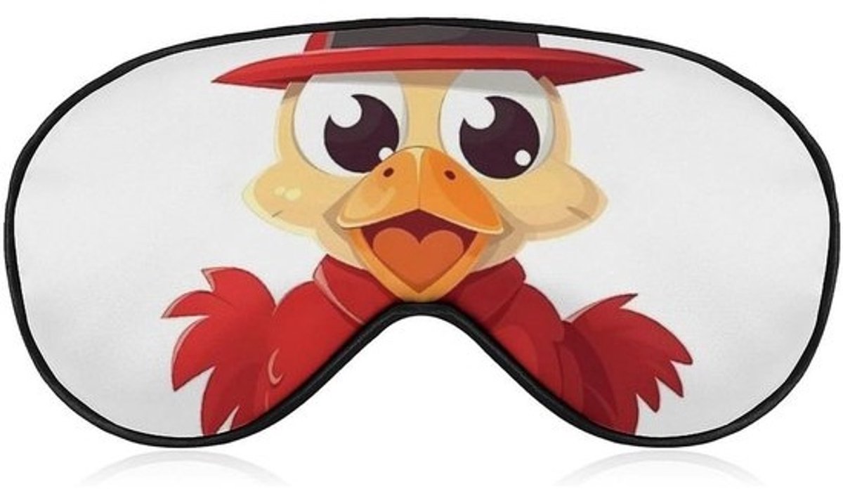 Slaapmasker - Oogmasker Verduisterend masker - Reizen en ontspannen - Zachte verstelbare band - 20.5 x 10.4 cm - Wit