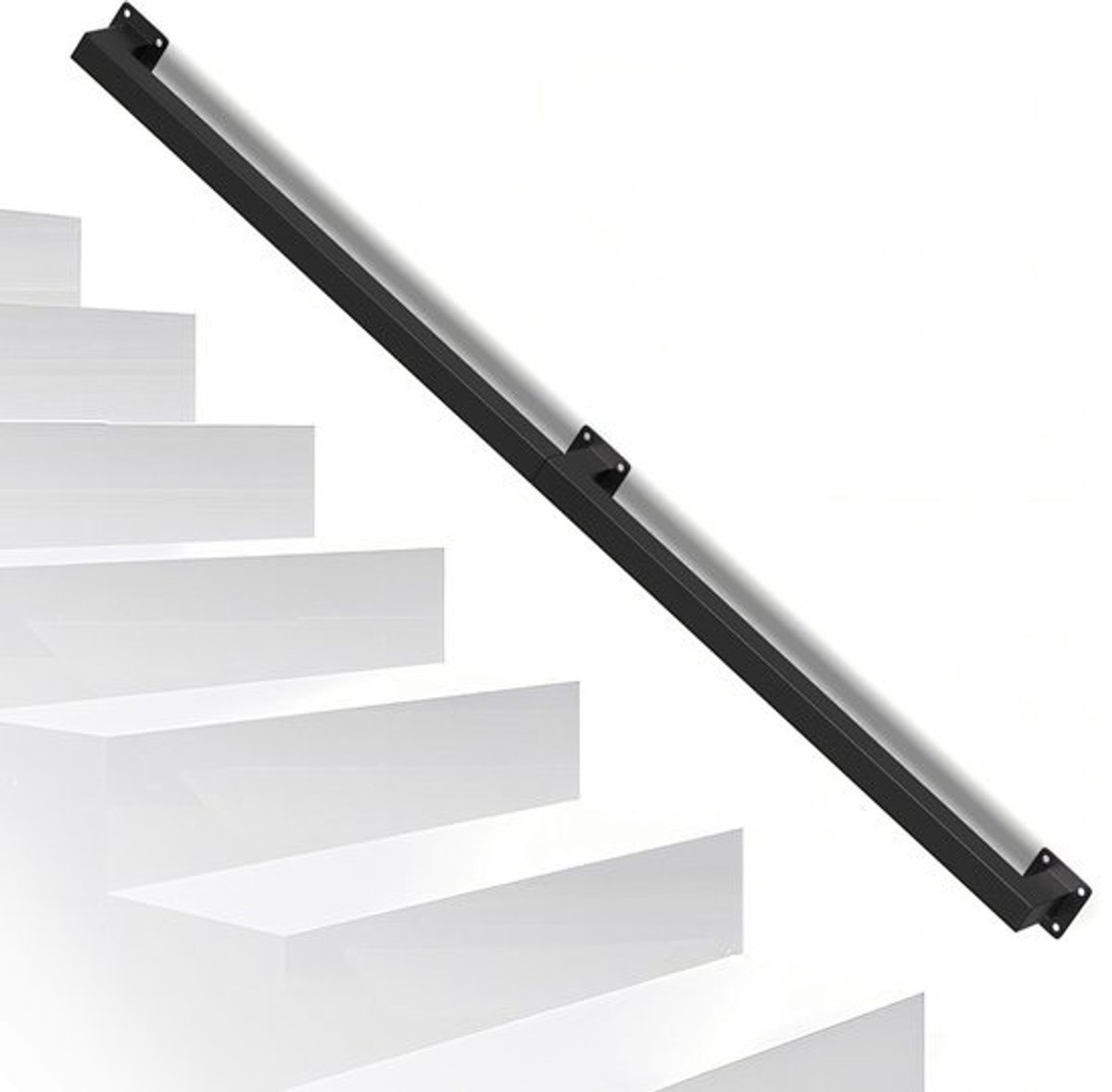 Trapleuning voor binnen- en buitentrappen Buitensteun voor balustrade Voor veiligheid Wandbevestiging 120 cm