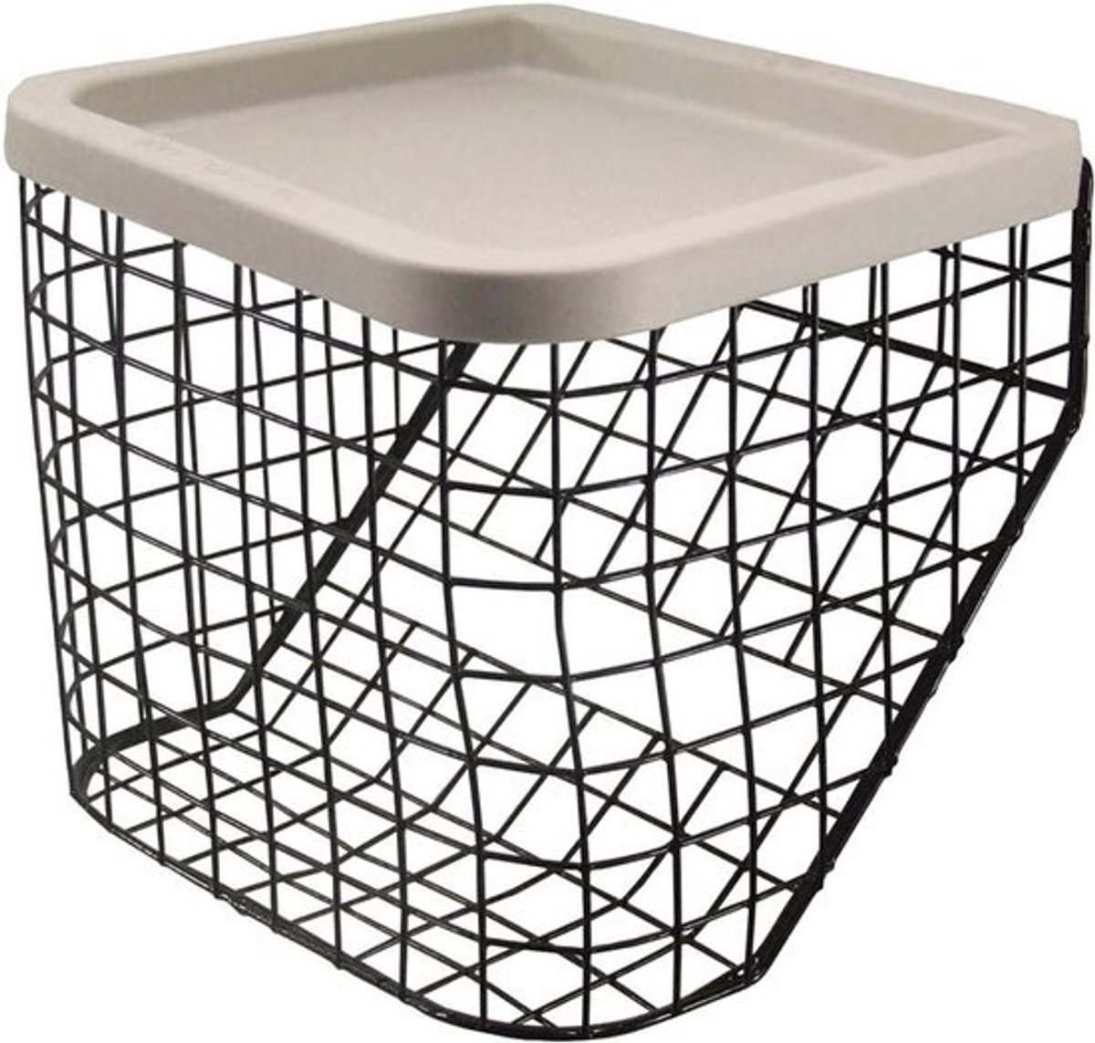 Tri-Walker Mand - Winkelmand - Boodschappen Vervoeren - Stevig Verwijderbaar Deksel - Max 5kg - Zwart