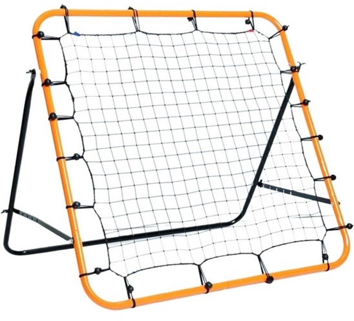 Voetbal Rebound Net - Trainingsnet Voetbal - Balcontrole Verbeteren - Duurzame Constructie - 100 x 100 cm - Zwart