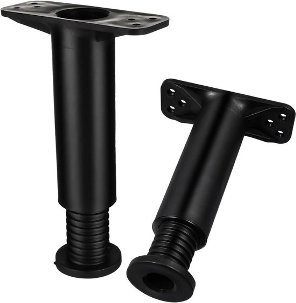 Ondersteuning Bed Center - Bedpoot Meubelpoot - Meubels Stabiliseren - Verstelbaar Ontwerp - 13-20 cm - Zwart