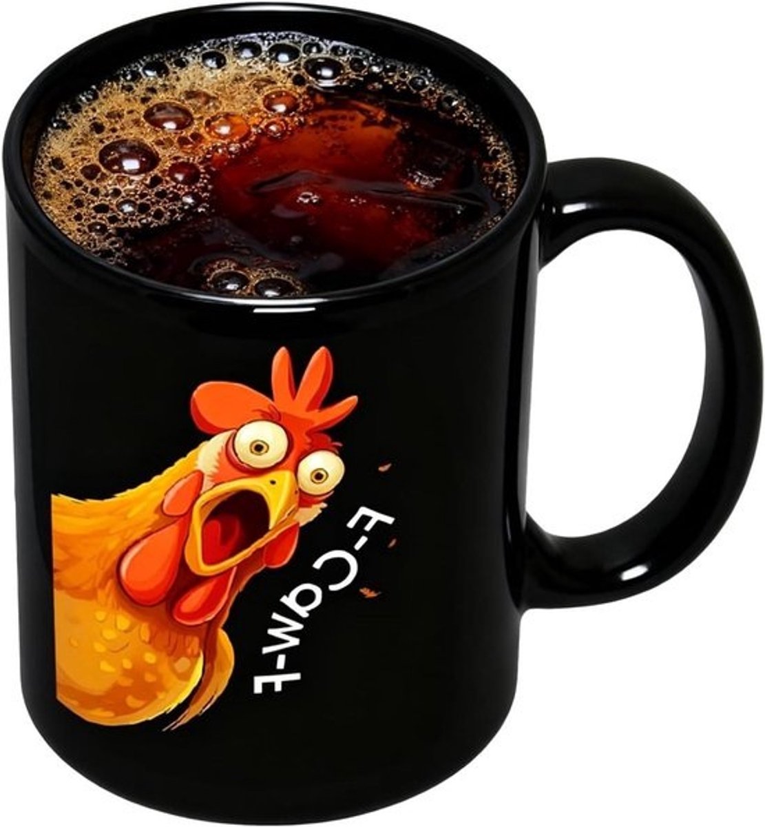 Koffiekopjes Keramiek - Drinkbekers Mokken - Dagelijks Gebruik - Ergonomische Handgreep - 350 ml - Zwart