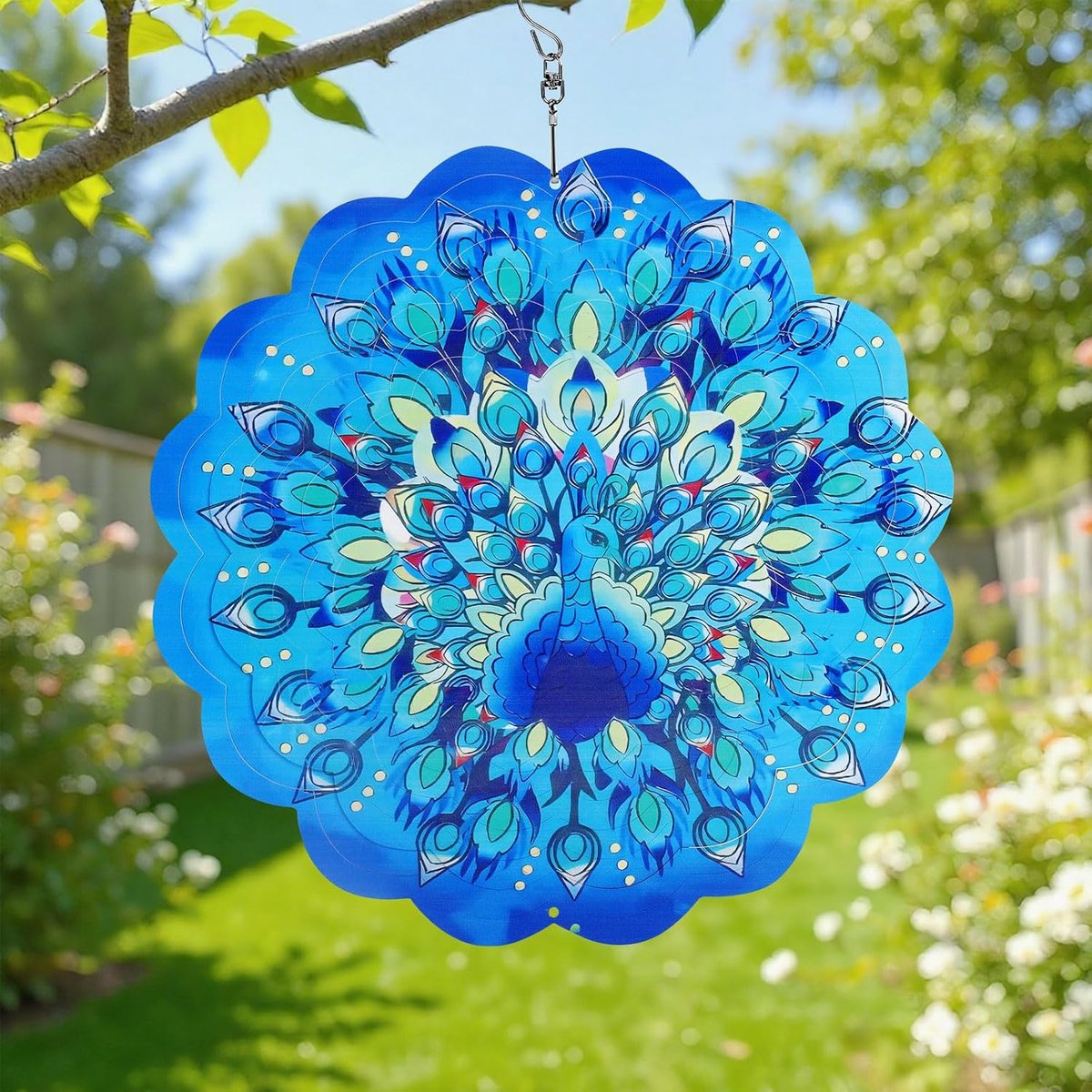 jianyana Wind Spinner 3D Opknoping Tuin Decoratie voor Indoor Outdoor Regenboog Wind Spinners