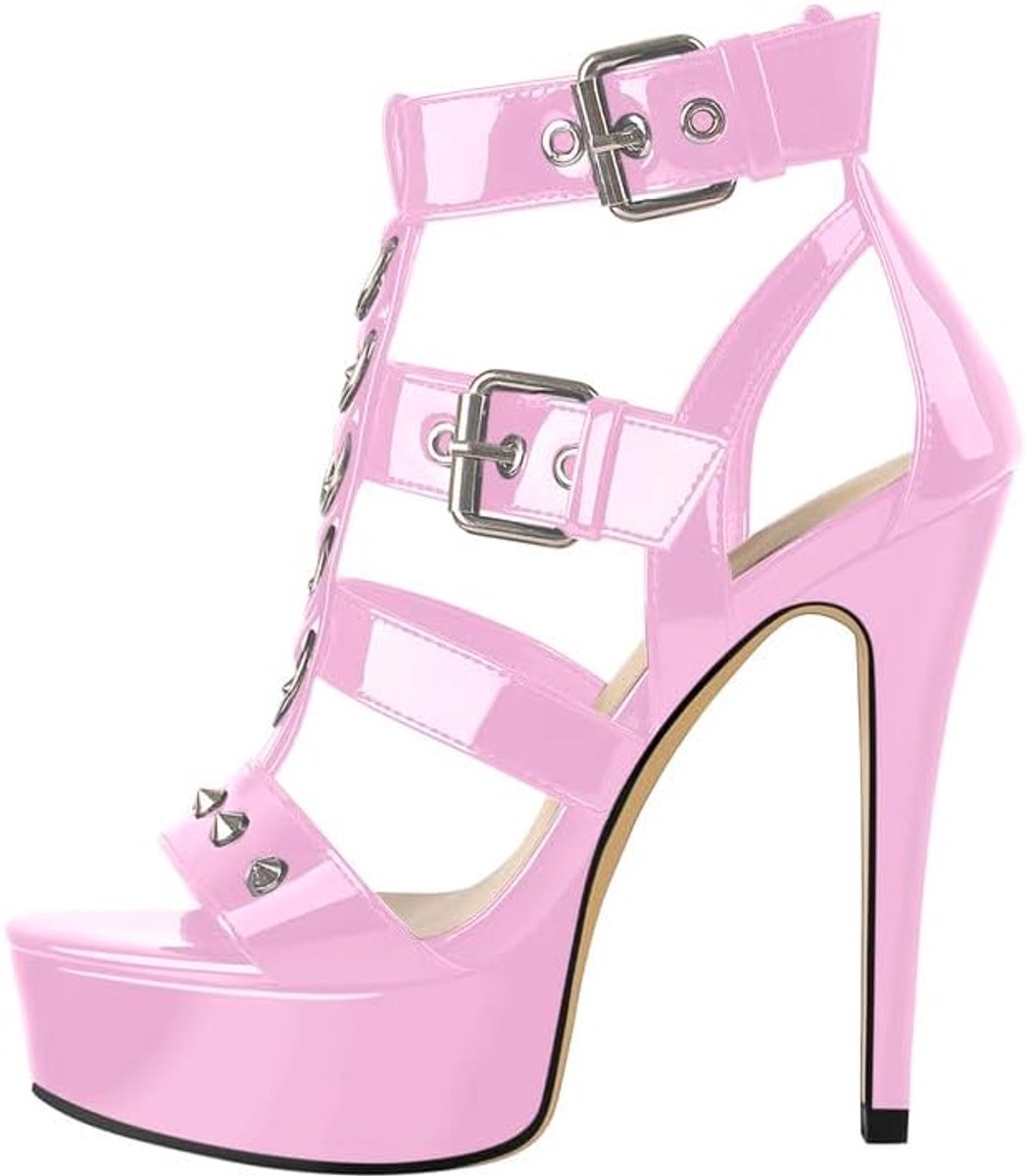 maker Dames riempjessandalen met/zonder veren 1 paar schoenen 2 stijlen
