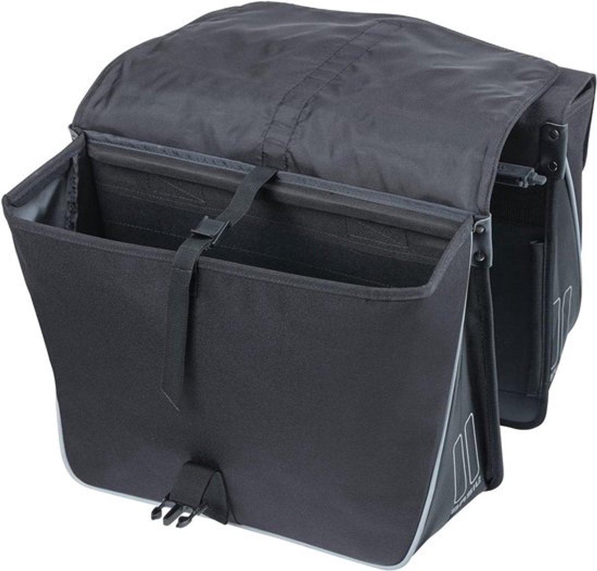 Basil Forte Mik Bagagedragertas - Unisex-Adult - Zwart - 41x15x34cm