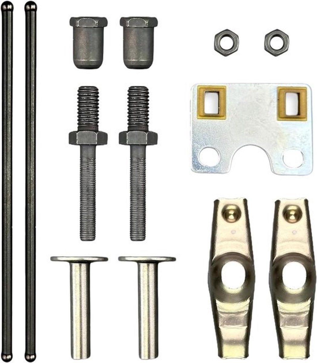 Motoronderdelen Set - Reparatieset Motor - Motoronderhoud Uitvoeren - Complete Revisie Kit - 13 Delig - Zilverkleurig