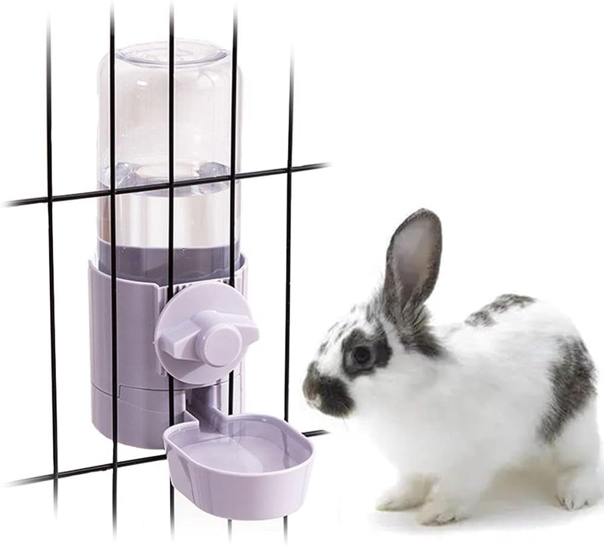 17oz Konijn Waterfles, Huisdier Kooi Geschorste Water Dispenser, Opknoping Automatische Kleine Huisdier Water Bowl voor Bunny Cat Fret