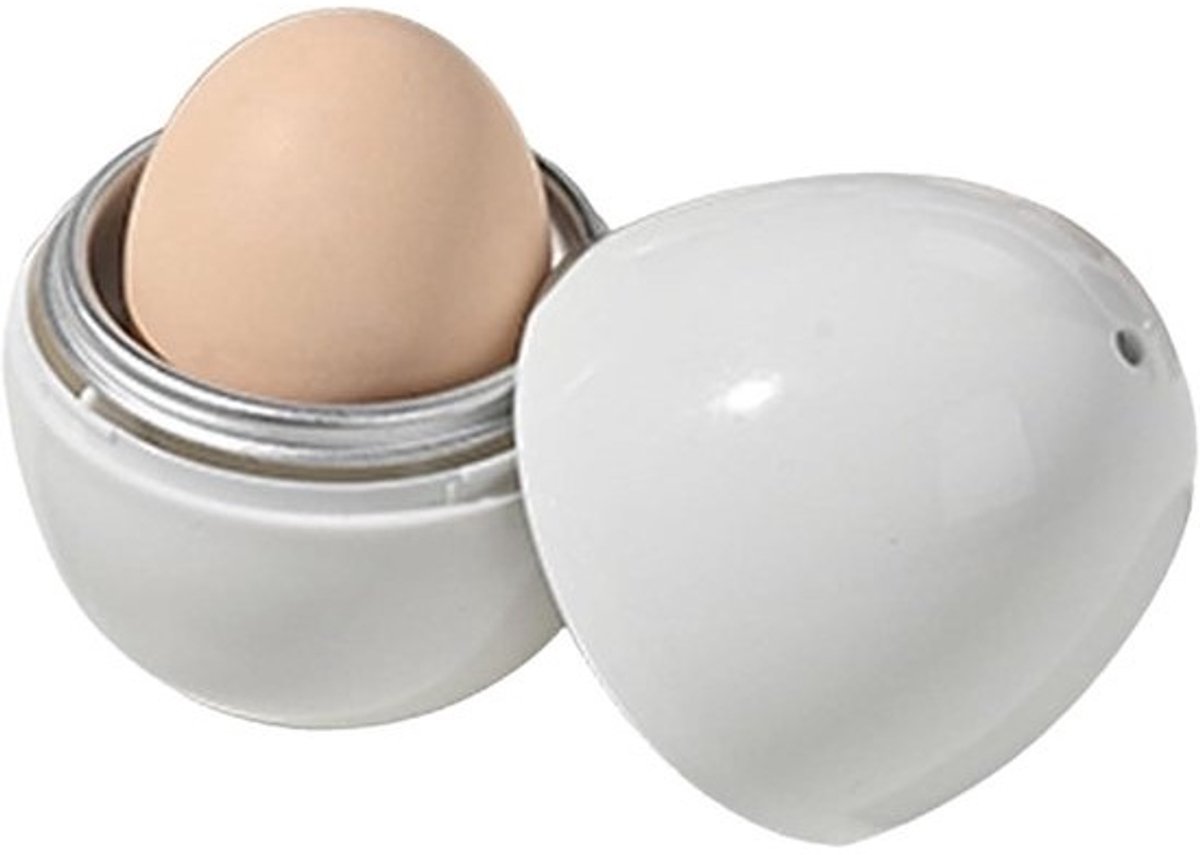 Magnetron Eierkoker - Omelet Maker - Snel Eieren Koken - Slim Ventilatiesysteem - 1 Ei - Wit