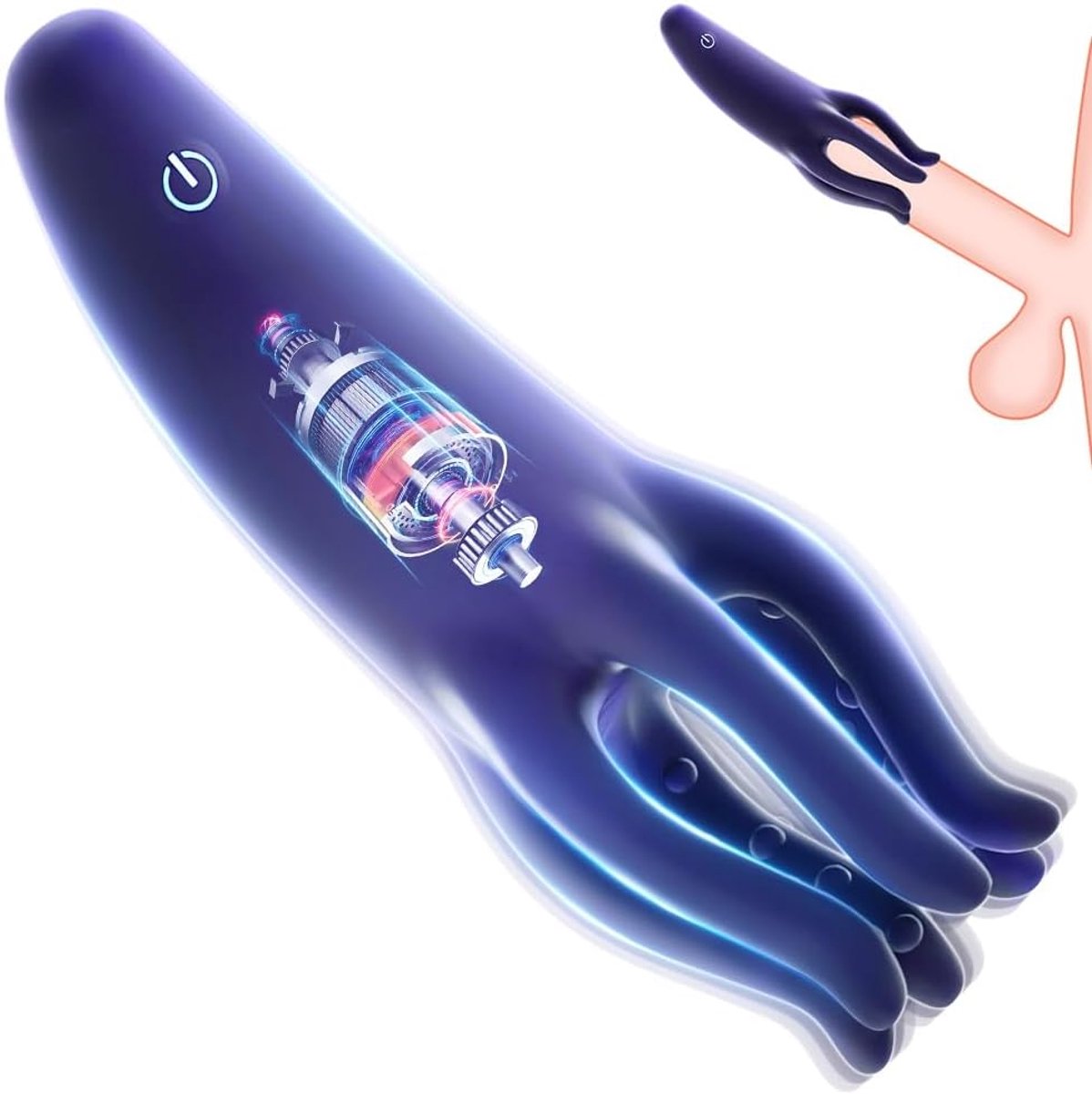 Penisvibrator Seksspeeltje voor mannen Prostaatvibrator Mannelijke masturbator Elektrische tentakelvibrator Eikelstimulator met 10 vibratiestanden Seksspeeltje voor mannen Solo