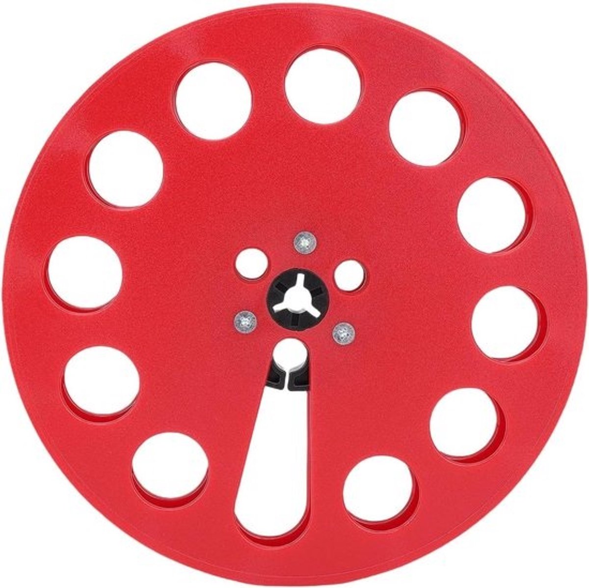 Opnamehaspel Leeg - Spoelband Opwikkelspoel - Muziek Opnemen - 12 Gaten Ontwerp - 7 inch - Rood
