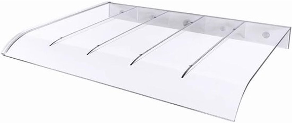 Raamluifel Deurluifels - Voordeur Afdak Regen Schuilplaats - Efficiënt Onderdak Bieden - Onbreekbaar Polycarbonaat - 60x290cm - Clear