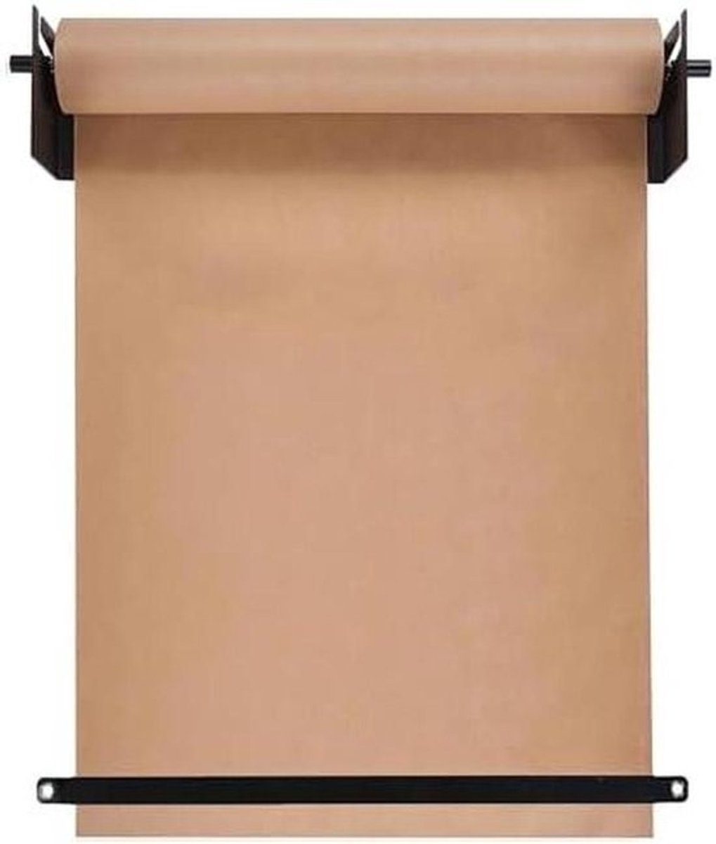 Papierroldispenser met snijder - Papierhouder wandmontage - Tekenen en notities maken - Duurzaam stalen frame - Keuze uit 30-120cm papierbreedte
