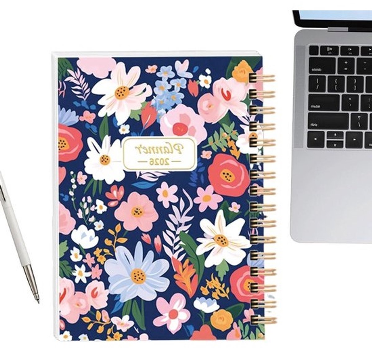Planner 2026 - Agenda Organizer - Dagelijkse Planning - Spiraalbinding Hardcover - 15 x 21 cm - Willekeurige kleur
