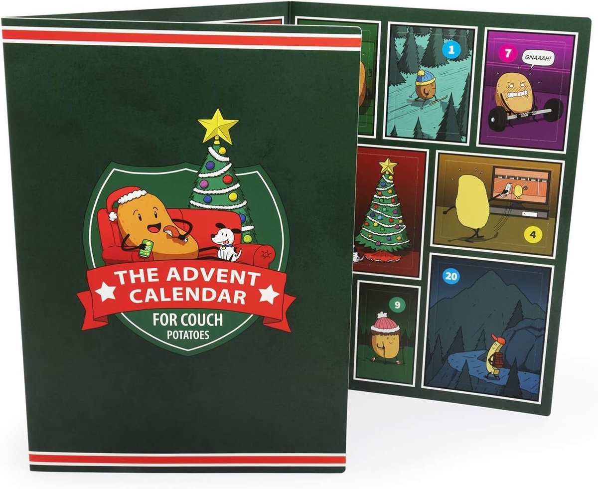 Adventskalender voor Beweeglijke Mensen - Multicolor - 24,6 x 11,7 inch - Fysieke Activiteiten voor de Feestdagen