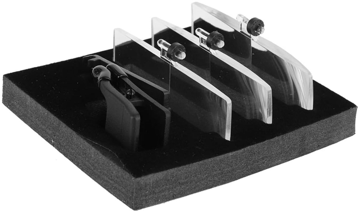 Dailygoods- Vergrootglas Set 3 Stuks - Clip-on Vergrootglas - Loepbril voor Dichtbij Zicht - Geschikt voor Lezen/Borduren - Duurzaam en Lichtgewicht -