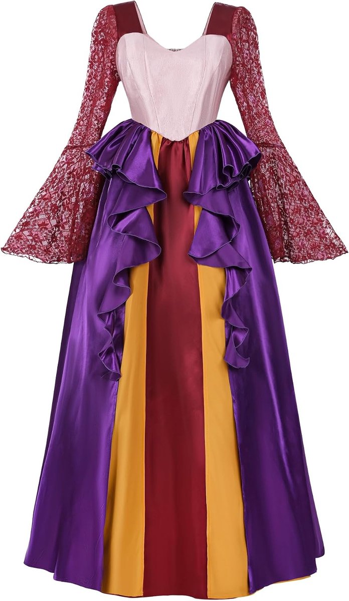 Heksenkostuum voor vrouwen, Sanderson zussen, cosplay kostuum, Hocus Pocus Halloween jurk, middeleeuws heksenkostuum