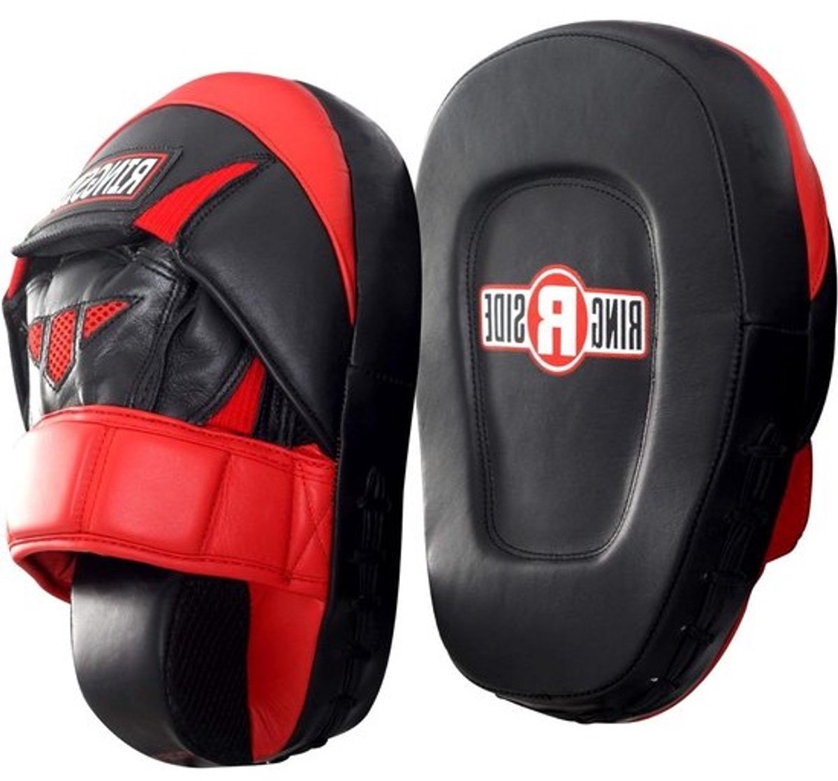Punch Mitts - Focushandschoenen Boksen - Training Coördineren - Licht Schuin Slagoppervlak - One size - Rood/Zwart