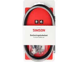 Simson Remkabelset RVS Shimano Rollerbrake zwart