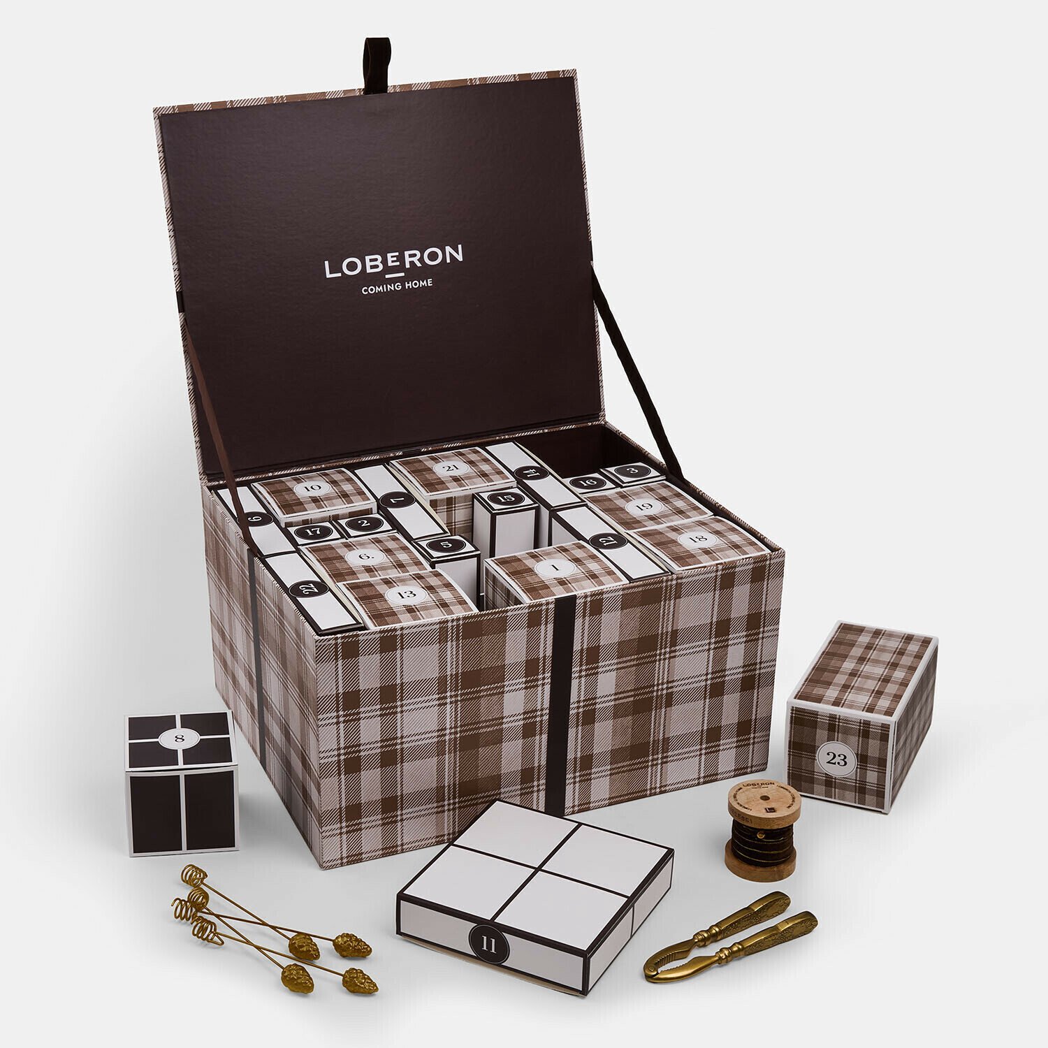 Loberon LOBERON-adventskalender 2026 beige/bruin