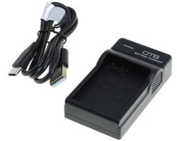 OneOne lader voor camera accu met 1,0m kabel. Oplader adapter past op Nikon Digital SLR, D3100, D3200, D3300, D3400, D3500, D5100, D5200, D5300, D5500, D5600, Df, Coolpix P7000, P7100, P7700, P7800, EN-EL14, EN-EL14a