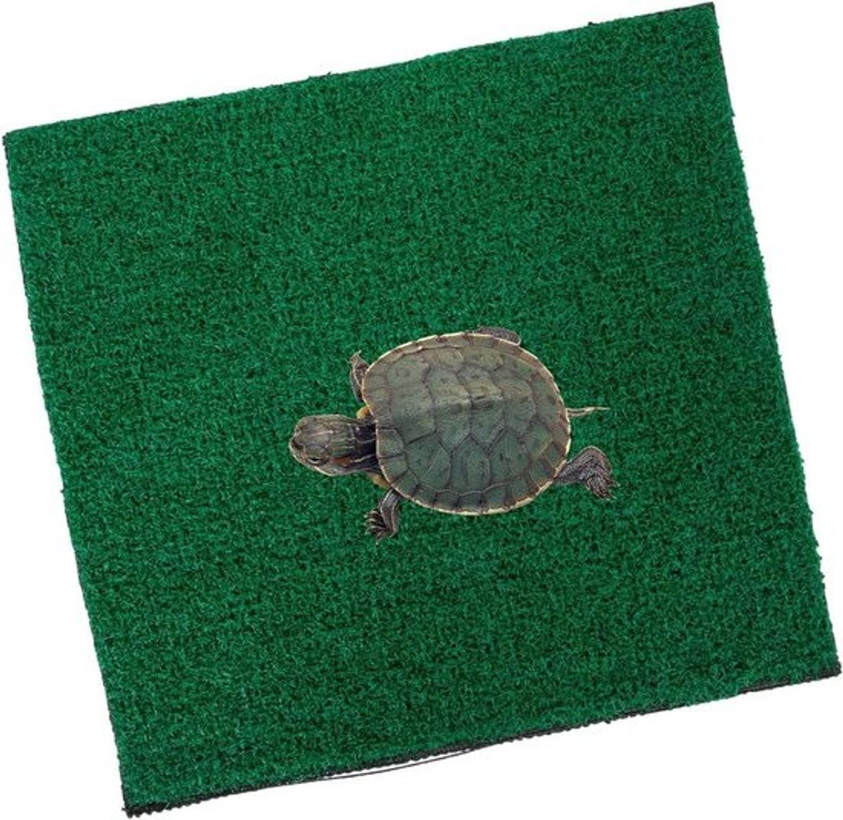 Kunstgrasmat - Nepgras - Aquariumdecoratie - Realistisch uiterlijk - 30 x 30 cm - Donkergroen