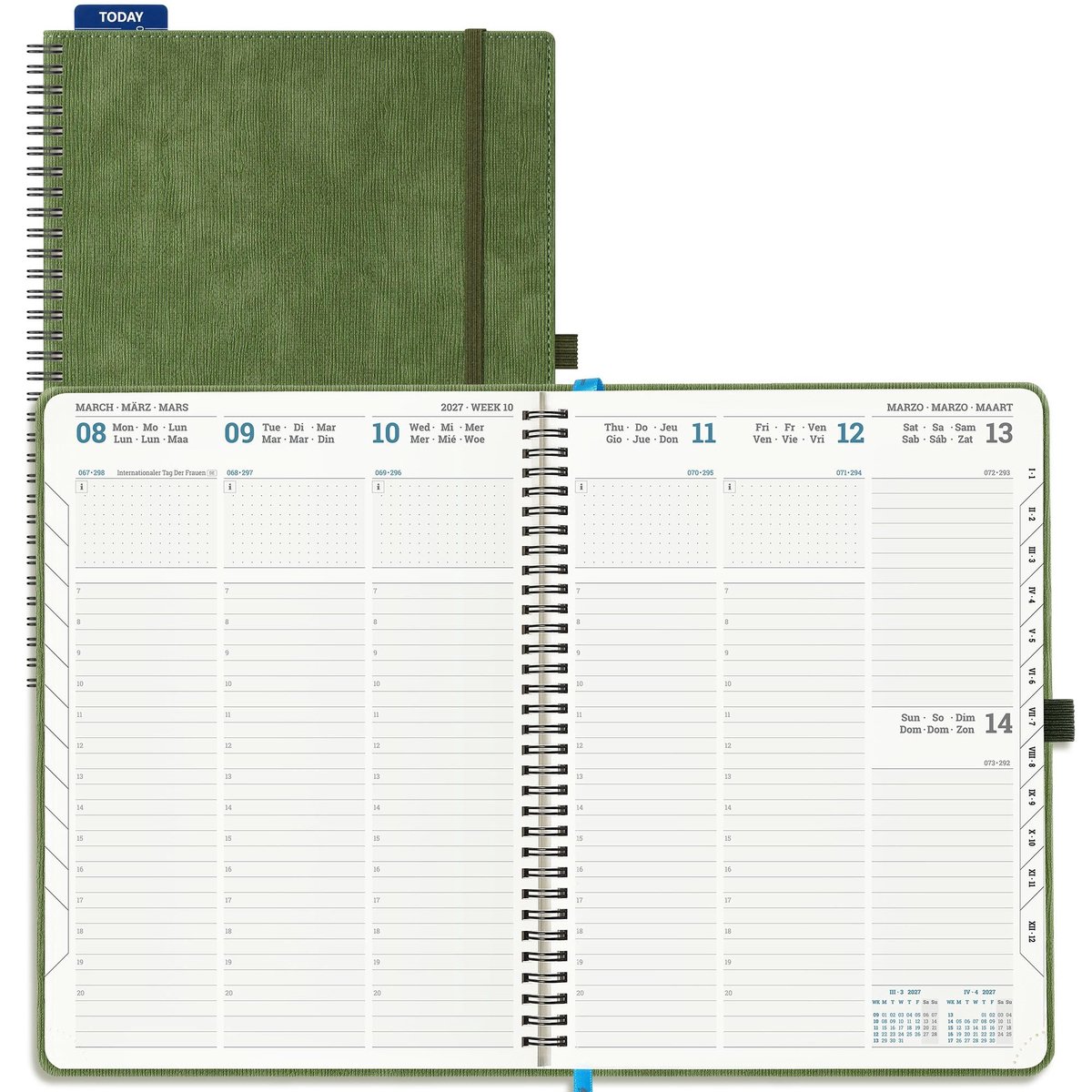 Agenda A4 2027 - Weekagenda Verticale - Notitieboek met Ruimte voor Notities - Perfect voor Organisatie - ShopVlot