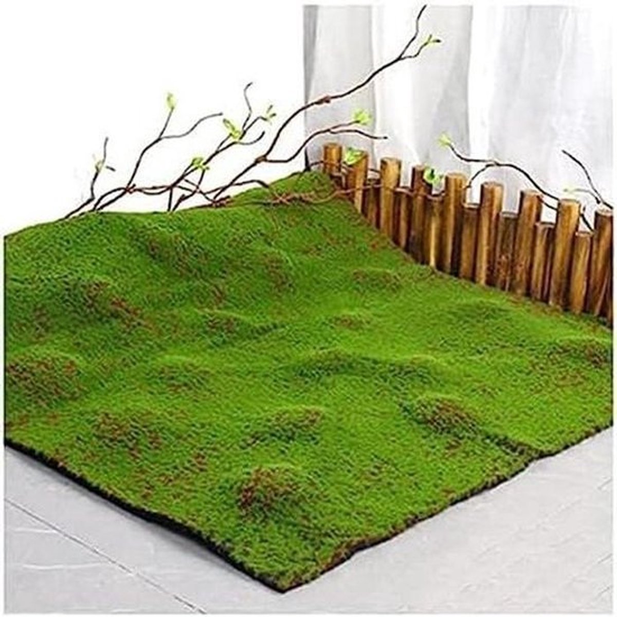 Kunstgrastapijt en mat van synthetisch schuim voor binnen en buiten - Milieuvriendelijke landschapsbekleding voor terrassen en balkons