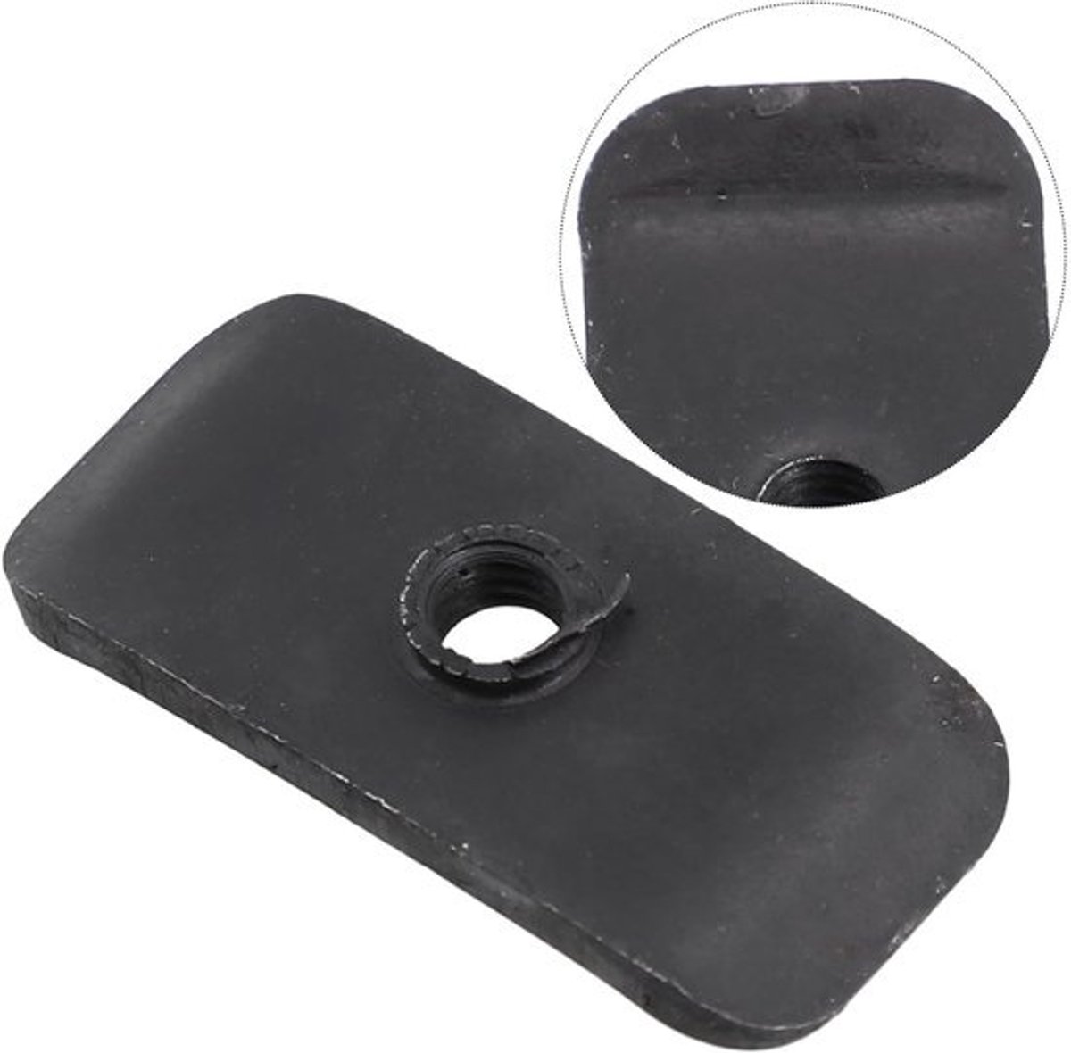 Verstekzaagvergrendeling - Vergrendellipje - Voor het stabiliseren van zagen - Specifieke pasvorm - 3 x 1 x 1 cm - Zwart