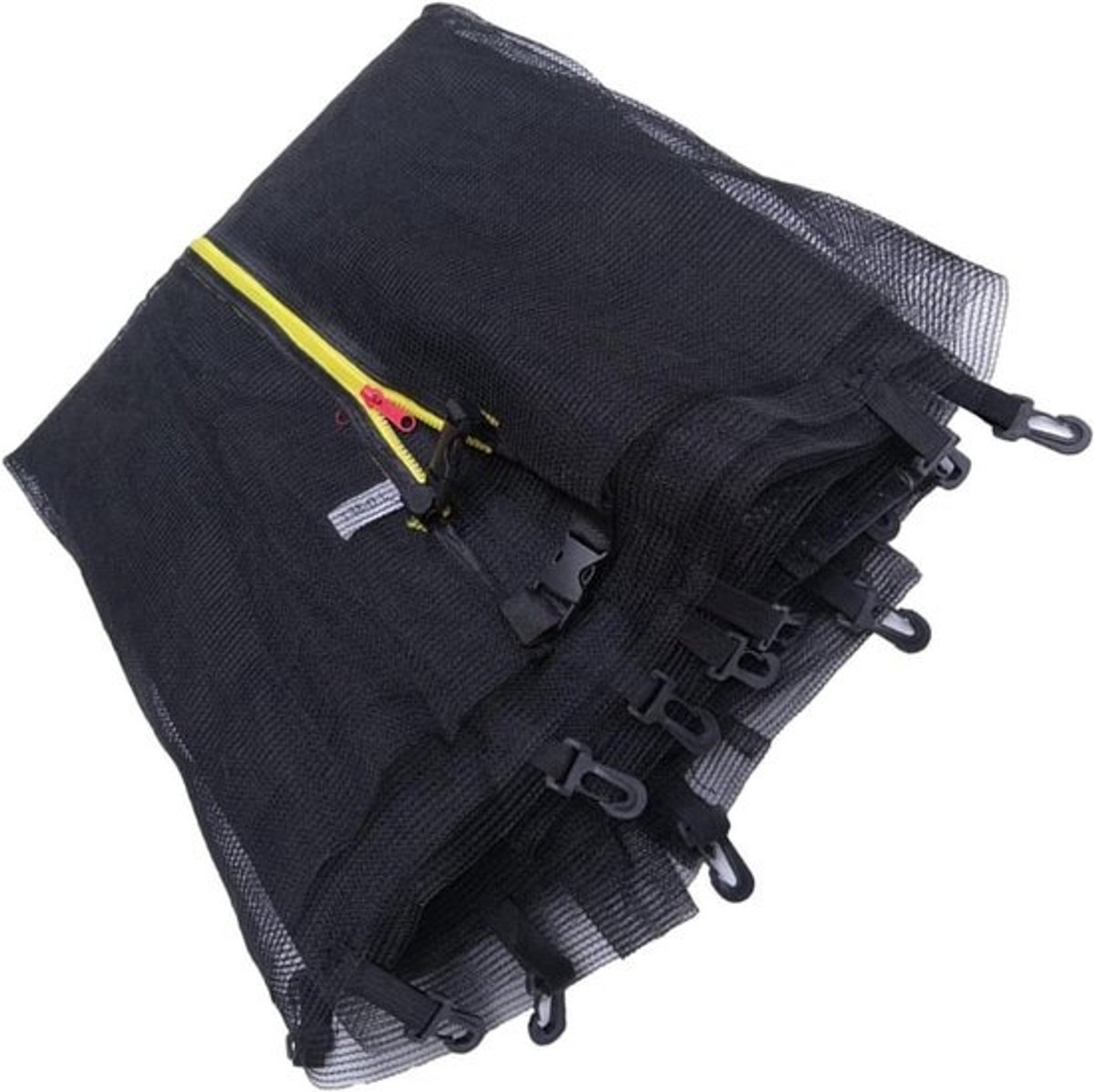 Trampolineomheining - Veiligheidsnet - Voor veilig springen - Ademend nylonmateriaal - 1.8 tot 3 meter - Zwart