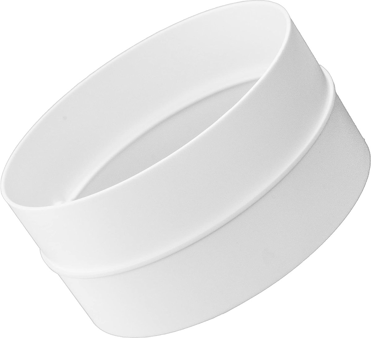 Vent Systems 100mm Round Male Duct Connector – ABS Plastic HVAC Inline Pipe Fittings for PVC Flexible or Rigid Vent - ShopVlot