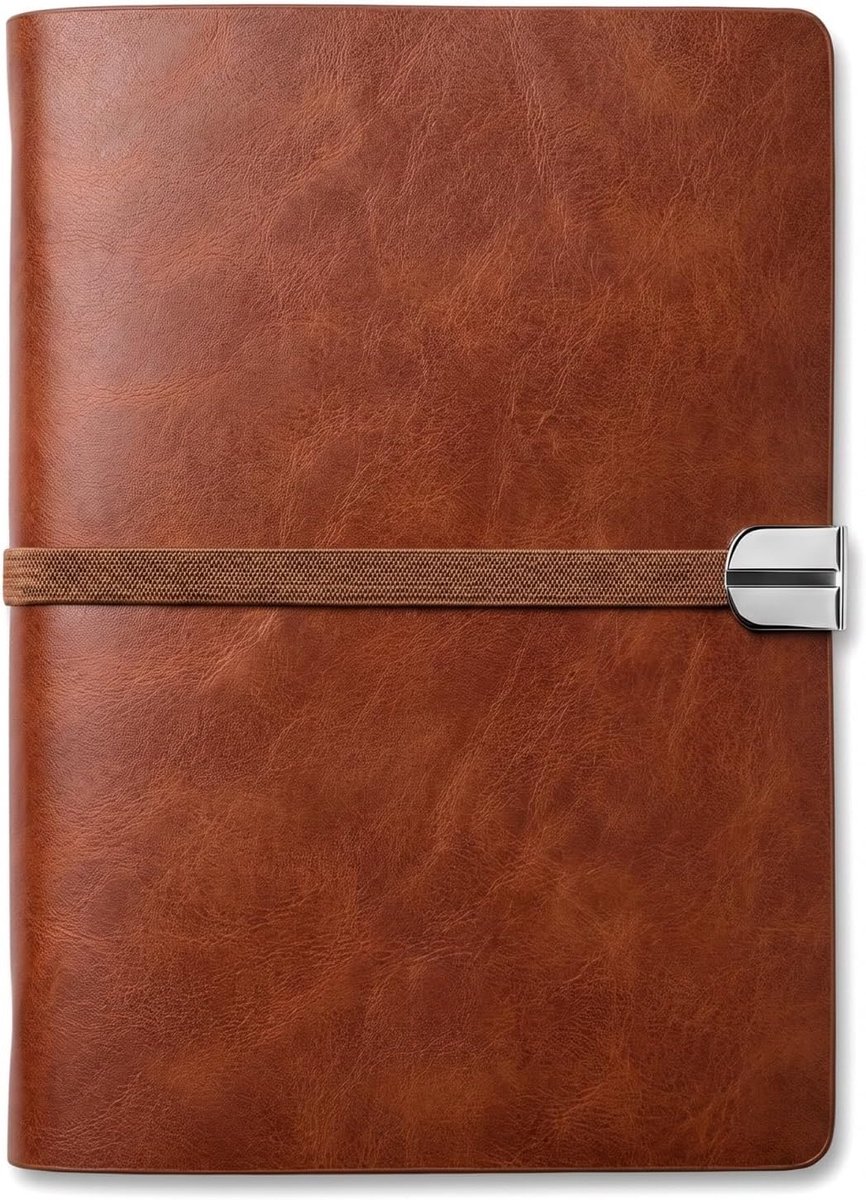 Notitieboek van kunstleer A5, reisdagboek van leer, navulbaar, notitieboek, vintage notitieboek, schetsboek - ShopVlot