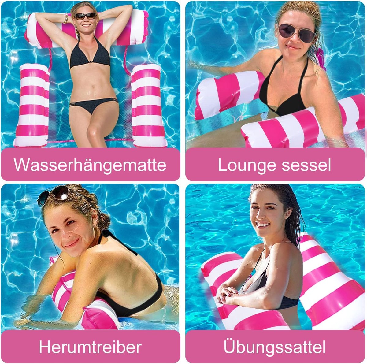 Swimming Pool Chair, Floating Hammock, Toy, Air Mattress, Pool Chair, Water Chair, Pool Hammocks, Lounger Mat for - ShopVlot