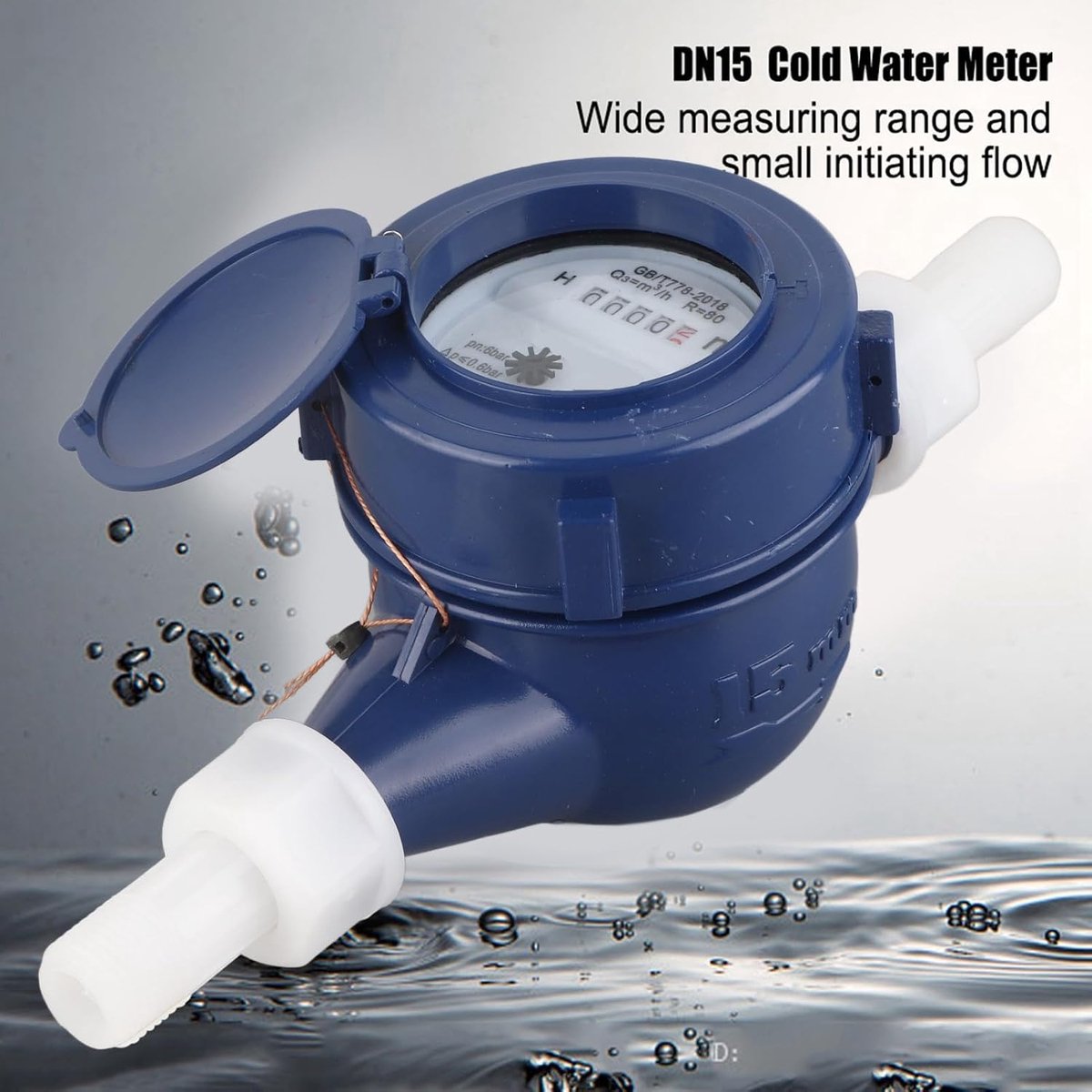 Water Meter Garden Nylon Corrosion Resistant Wide Measuring Range Small Start Water Consumption Measuring Irrigation - ShopVlot