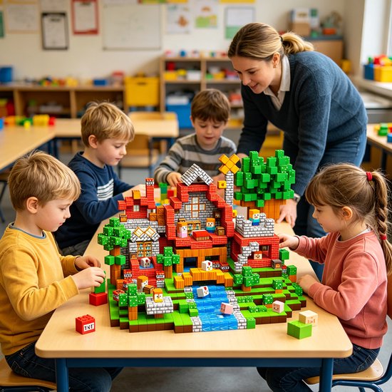 Magnetische blokjes - 200-delige set - Pet Forest - Vormen van bosdieren - Magnetisch bouwspeelgoed - Geschikt voor sensorisch spel - Kinderspeelgoed - Educatief speelgoed - Geschikt voor kleuters - 2 x 2 cm