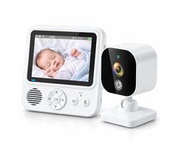 Babyfoon met camera zonder wifi - 2.8 inch scherm - Nachtzicht