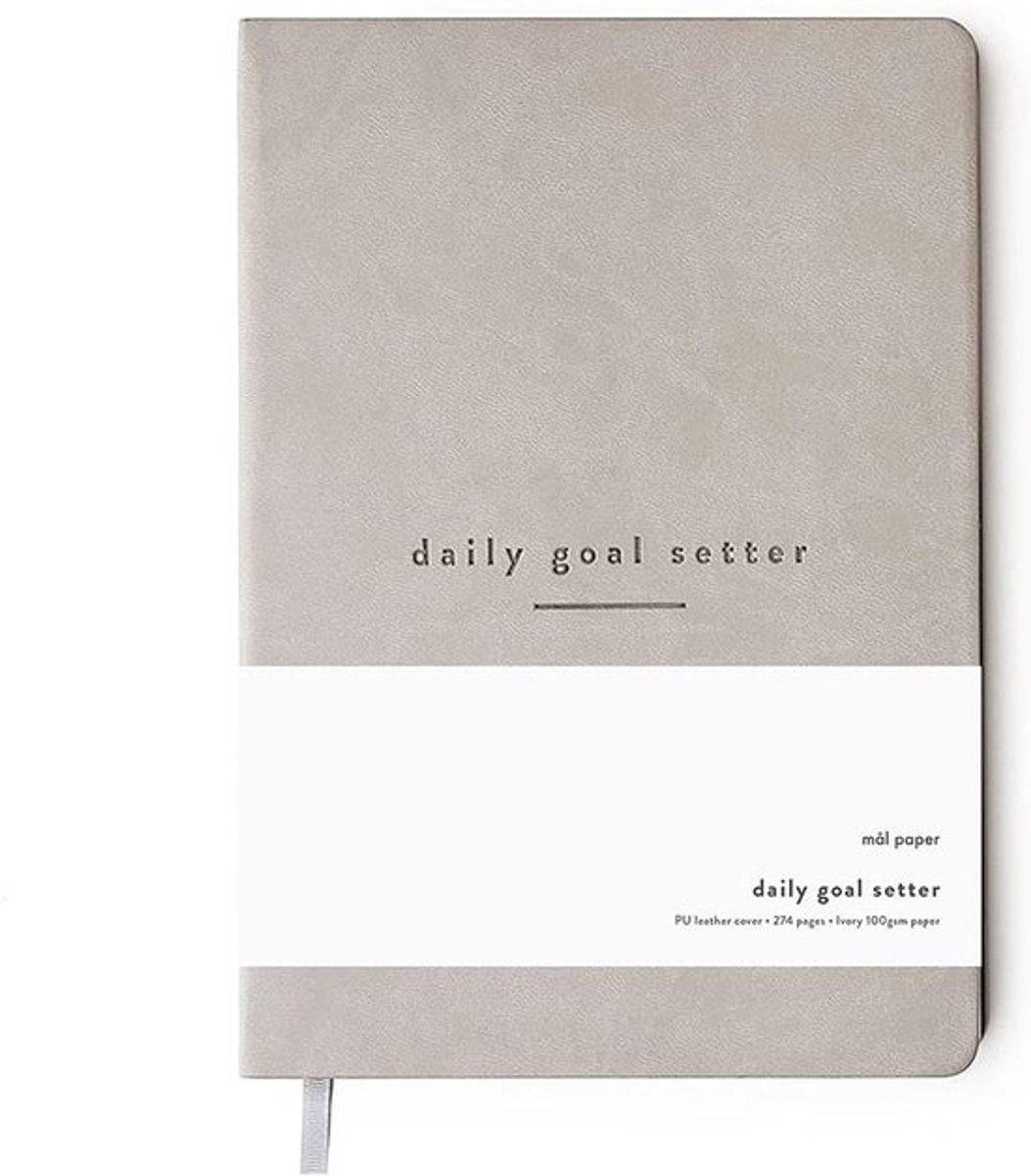 Dagelijkse doelenplanner - Voor productiviteit - 274 pagina's - Grijs