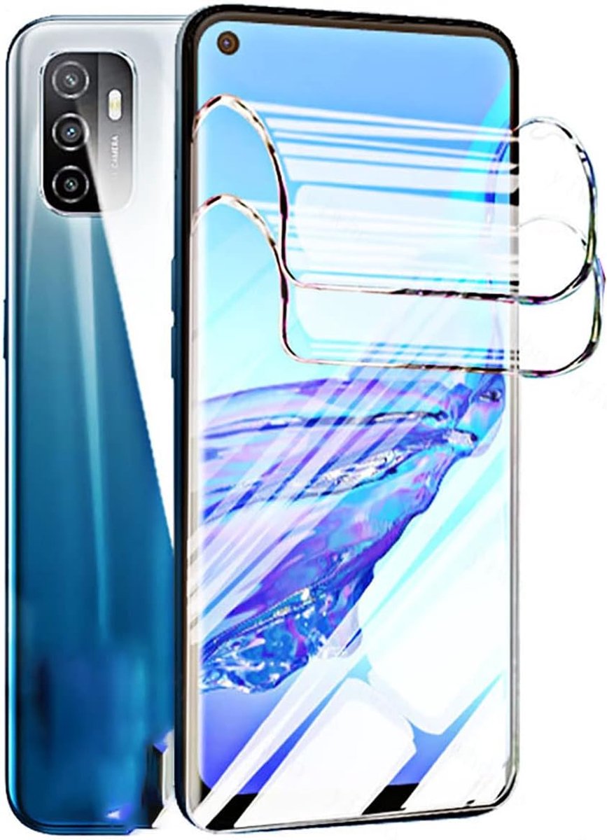 2 stuks hydrogelfolie voor Oppo A53 4G / Oppo A53s 4G (6,5"), beschermfolie, zachte TPU displaybeschermfolie, volledige afdekking, niet glas