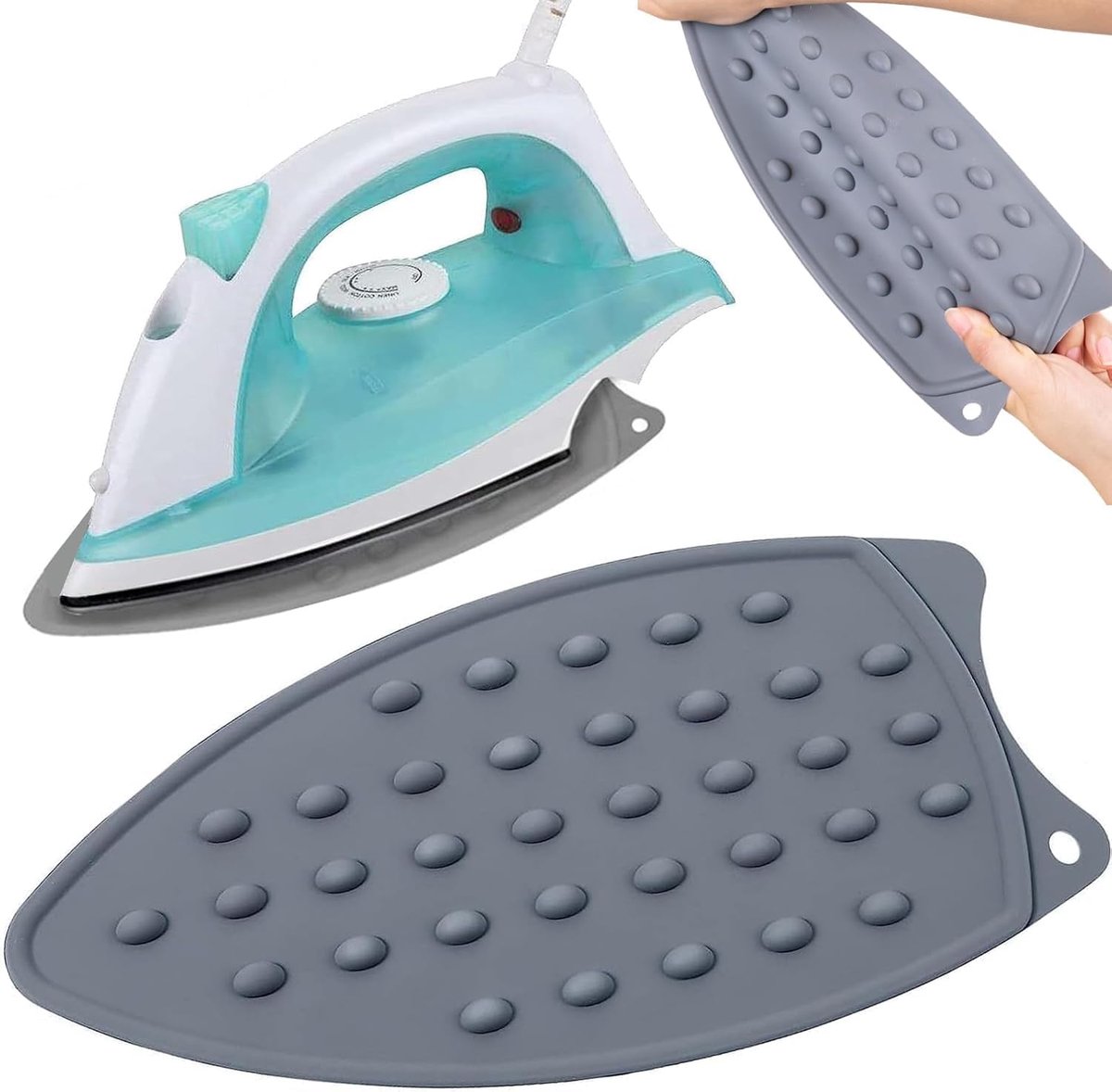 Iron Rest Ironing Mat Iron Stand for Ironing Board Silicon Mat Pad voor Hot Iron Rest Antislip Dikte Pad voor Ironing, Niet Brandende Hittebestendige Mat Ironing Accessoires