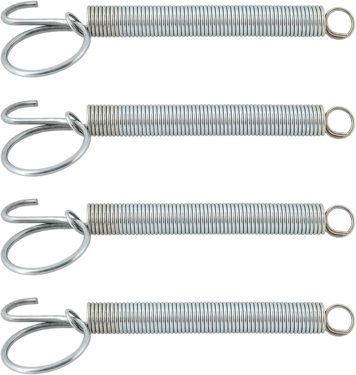 4Pcs 115Mm Multifunctionele Kooi Deur Lente Haak Metalen Vinger Lente Klink Haak Geschikt voor Bevestiging Kippen Konijnen Hamsters Duiven Huisdier Kooien