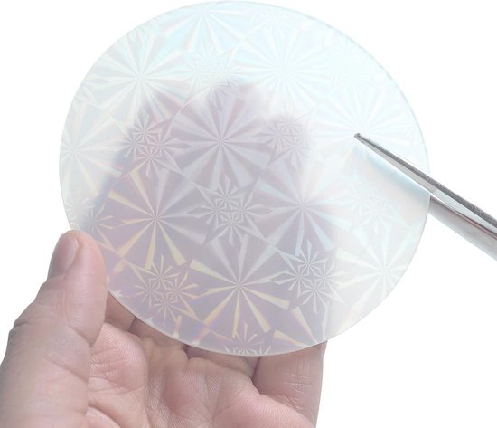 Siliconen vormen met inzetstukken, 4 verschillende gietvormen van epoxyhars, holografische siliconen inzetstukken voor het aanbrengen van holografische motieven in hars, zegelwas, snoep — afbeelding 3