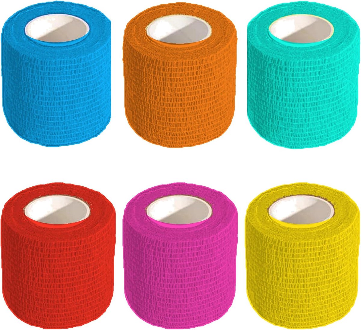 6 rollen 5 cm x 4,5 m pleister rol verbandmateriaal