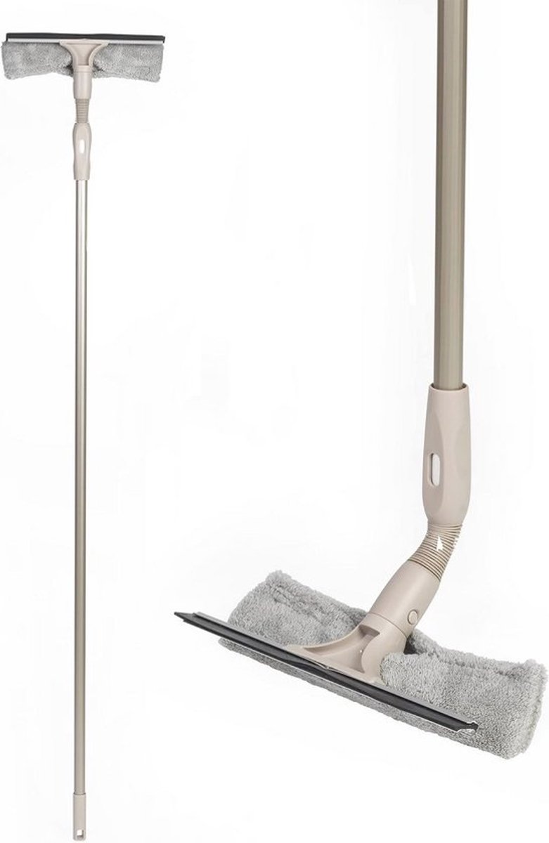 Telescopische ruitenreiniger - Handbediend - Uitschuifbaar tot 120 cm - Voor streepvrije ramen