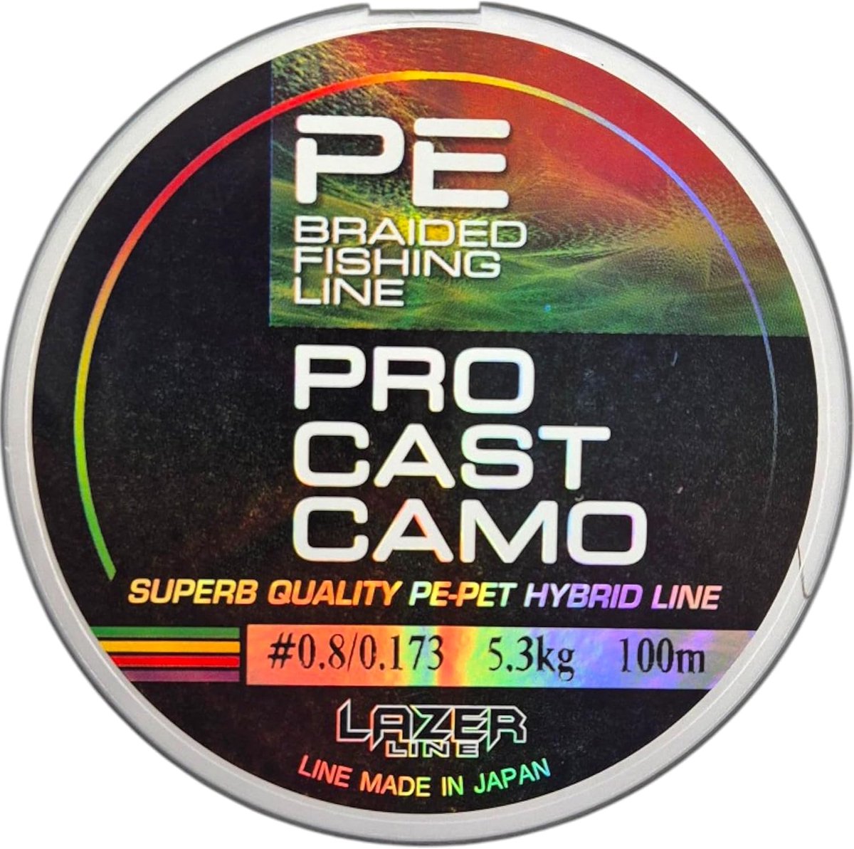 PRO CAST Fishing line braided PE-PET X4 100 m DIA0,173 mm test 5.3 kg - ShopVlot