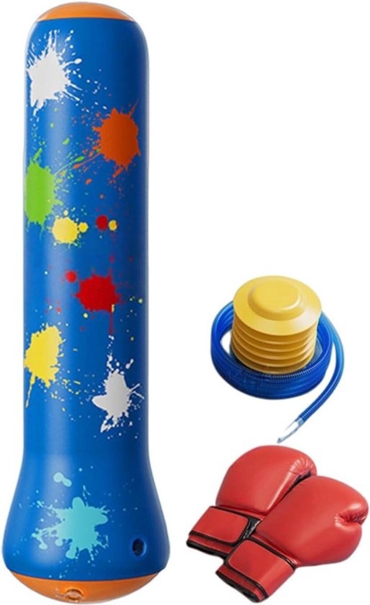 Opblaasbare bokszak - Kinderboksen - Actief spelen - Snelle terugslag - 119 cm - Meerdere kleuren