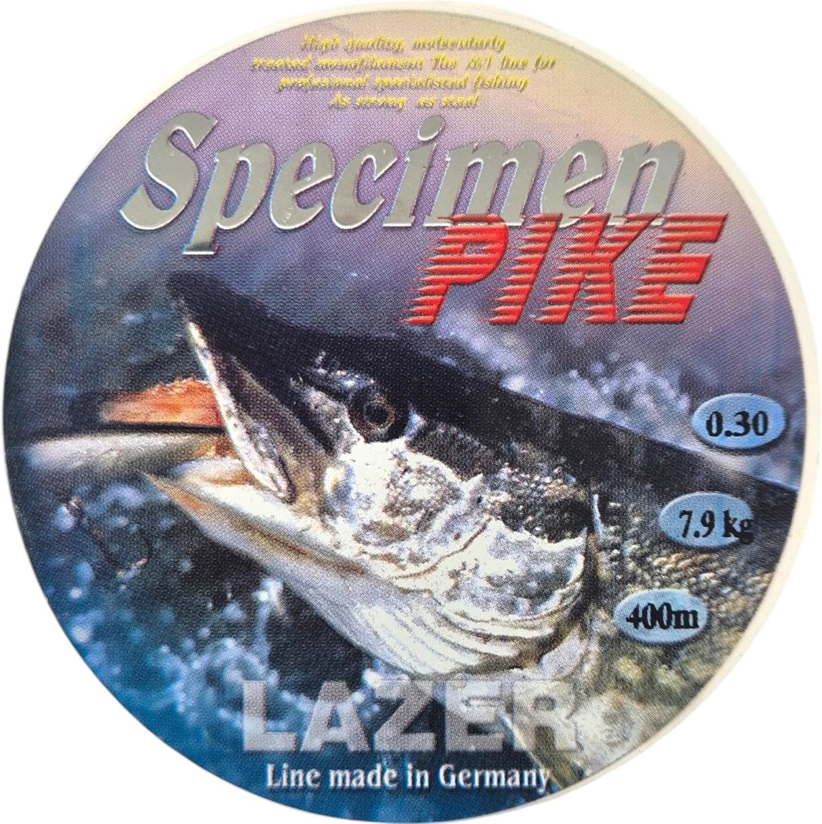 Hecht Monofil fishing line 400m diameter 0.3mm test 7.9kg - green cord - perch & zander rod - spinner fishing - ShopVlot