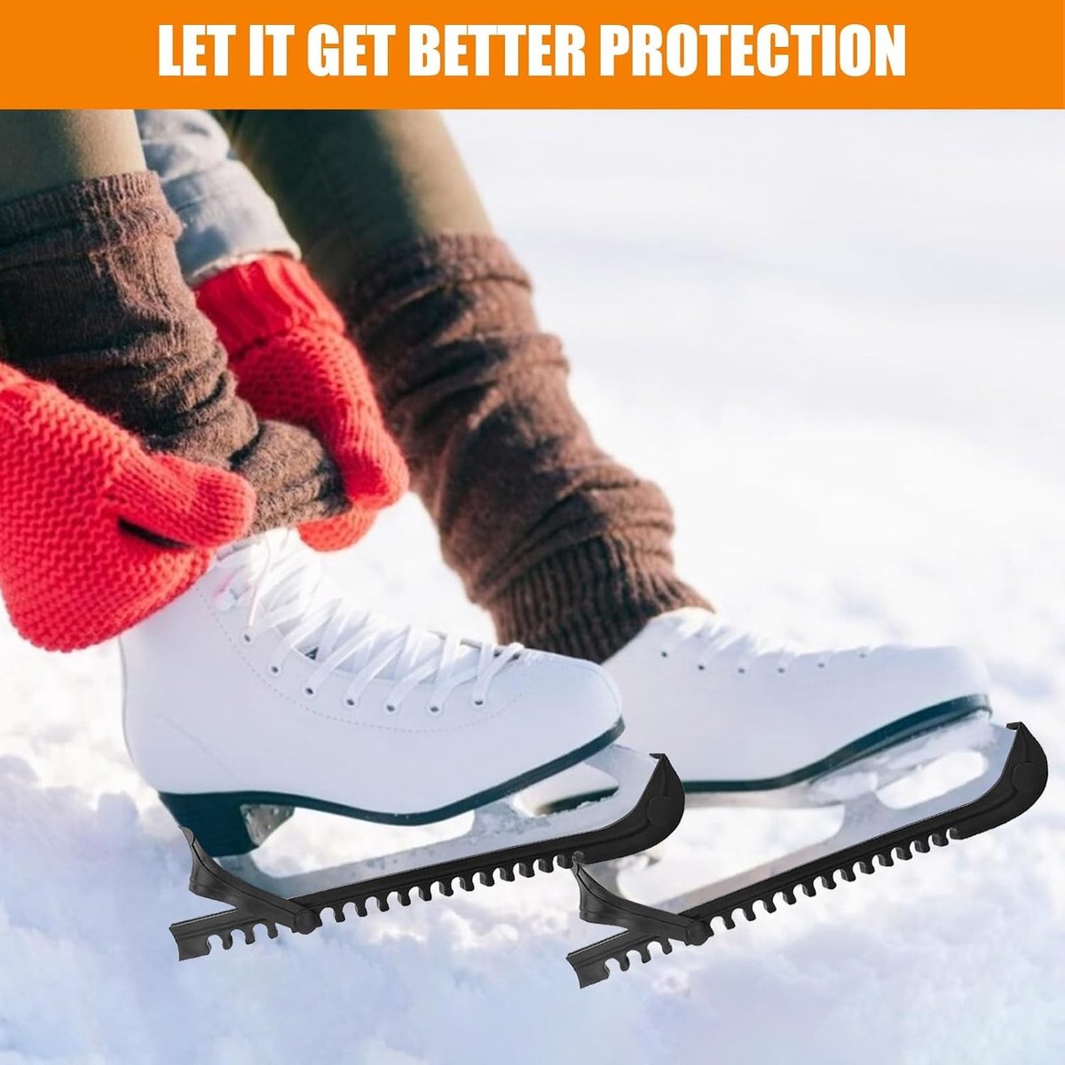 Schaatsen met verstelbare sluiting en schaatsbeschermers voor kinderen en volwassenen, ideaal voor ijshockey
