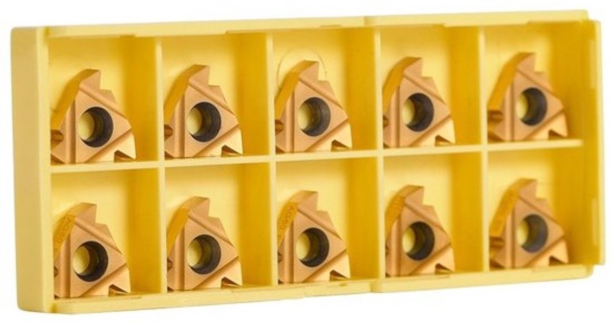 Dailygoods carbide-inserts - 10 stuks - CNC-hardmetalen snijpunten - Draaibankgereedschap - Hittebestendig - Slijtvast - Hoogwaardige afwerking - Snijplaten