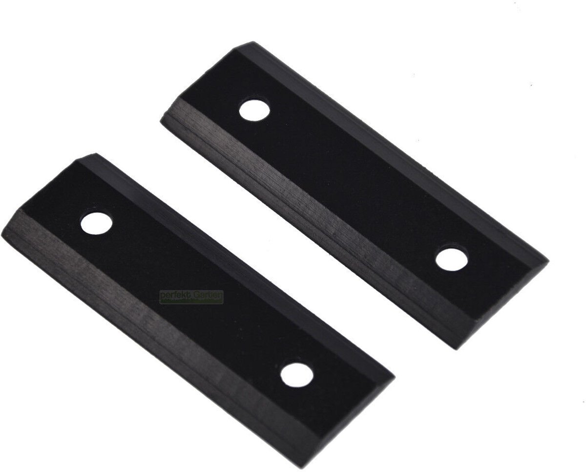 2 x 8,1 cm mes voor versnipperaar / houtversnipperaar voor SCHEPPACH BIOSTAR 1500, 1800, 2000, GWS 200 en 250